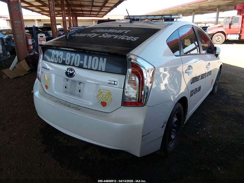2012 Toyota Prius 1.8 Two white Lot 111044868912 Vin JTDKN3DU3C5393492