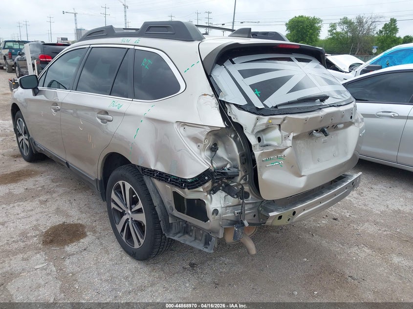 2018 Subaru Outback 2.5 2.5I Limited beige Lot 111044868970 Vin 4S4BSANC4J3220829