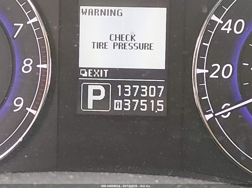 2011 Infiniti Ex35 Journey VIN: JN1AJ0HR9BM852057 Lot: 44869034