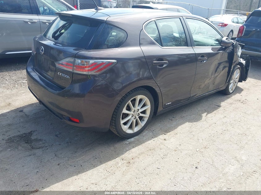 Vin: jthkd5bhxc2080458, lot: 45366356, lexus ct 200h premium 20124