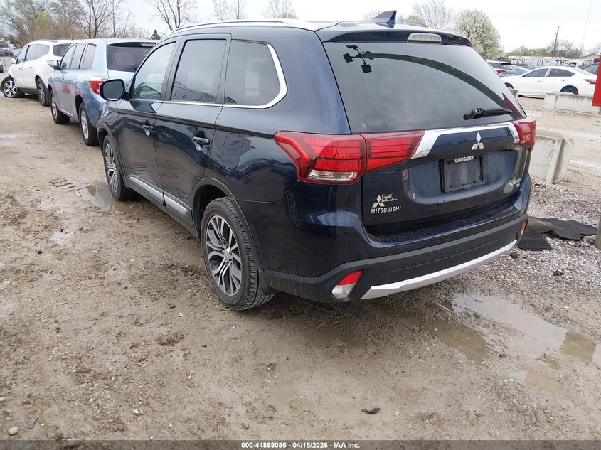 2017 Mitsubishi Outlander 2.4 Se/Sel blue Lot 111044869086 Vin JA4AZ3A36HZ030142