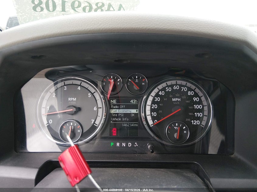 2012 Ram 1500 Slt VIN: 1C6RD7GT8CS141905 Lot: 44869108