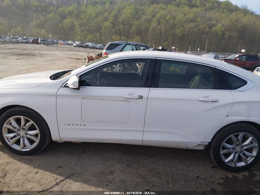 2017 Chevrolet Impala 3.6 1Lt white Lot 111044869111 Vin 2G1105S37H9108635