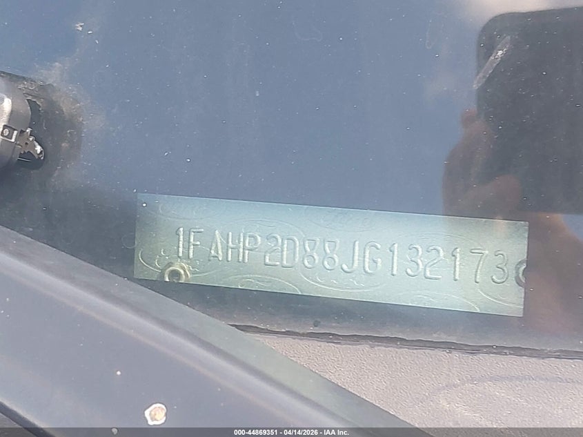 2018 Ford Taurus Se VIN: 1FAHP2D88JG132173 Lot: 44869351