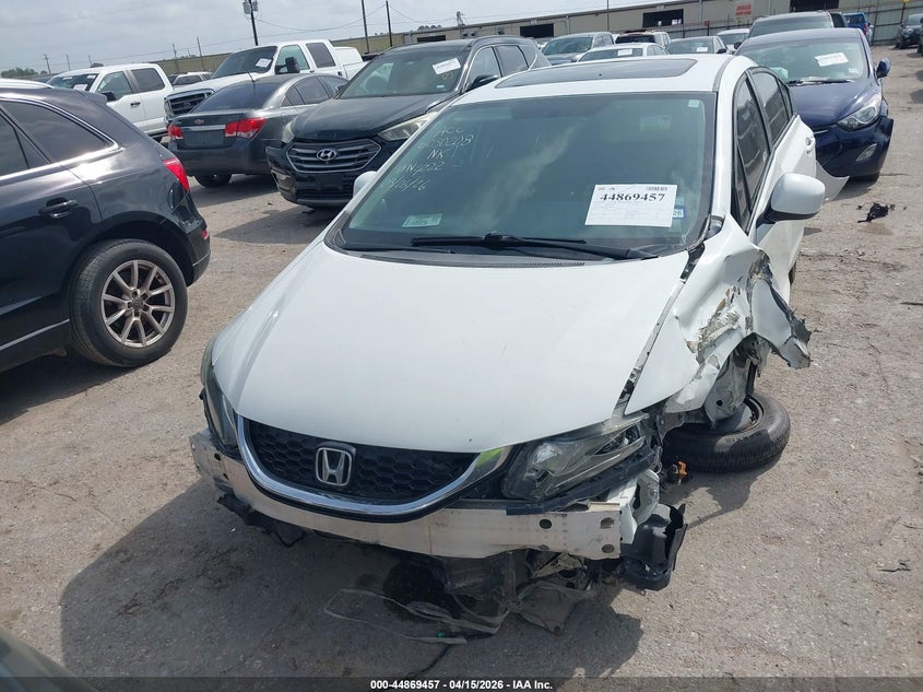 2013 Honda Civic 1.8 Ex white Lot 111044869457 Vin 19XFB2F81DE024222