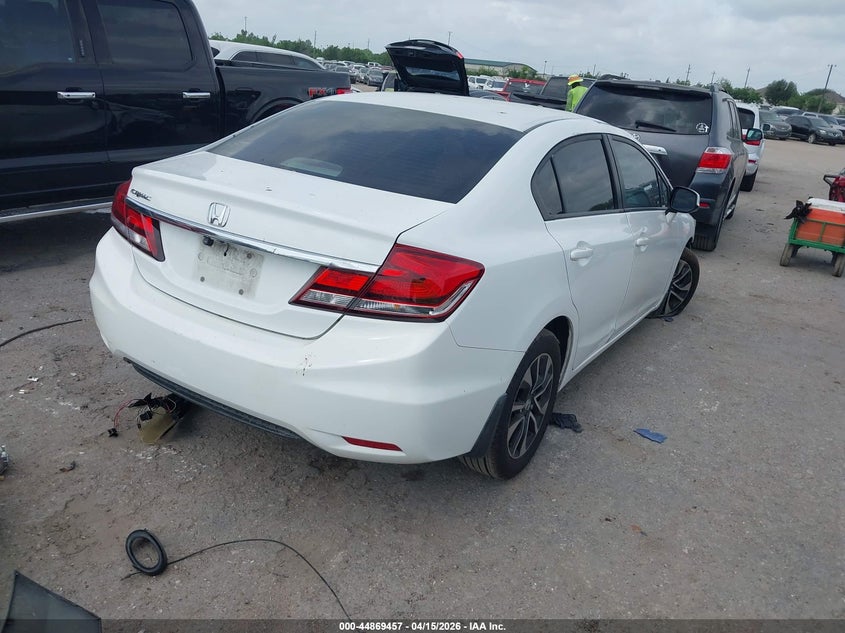 2013 Honda Civic 1.8 Ex white Lot 111044869457 Vin 19XFB2F81DE024222