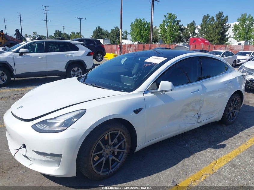 2019 Tesla Model 3 Long Range/Performance white Lot 111044869465 Vin 5YJ3E1EB8KF511328