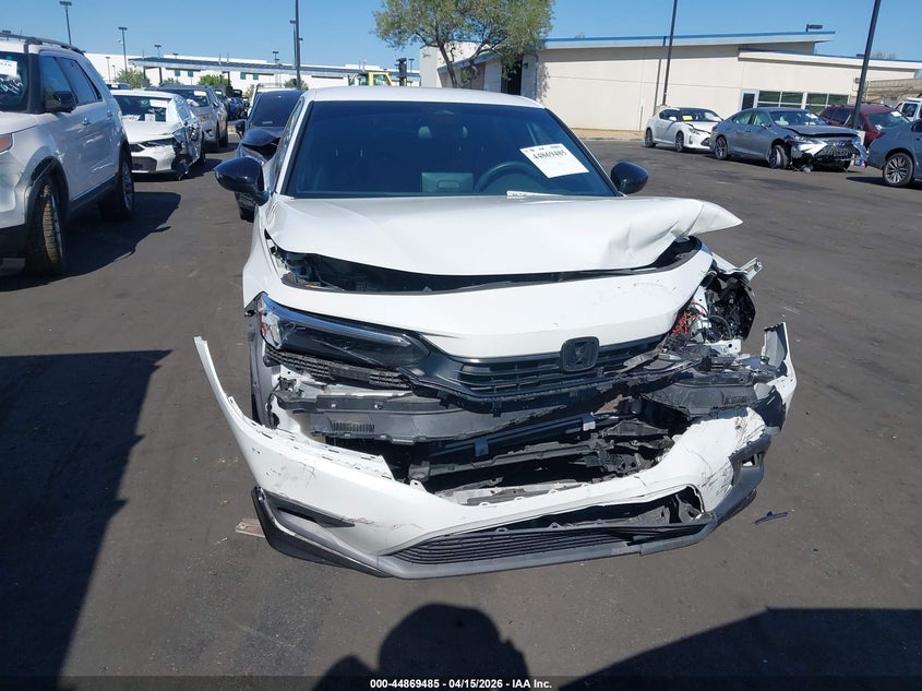 2023 Honda Civic 2.0 Sport white Lot 111044869485 Vin 2HGFE2F58PH557627