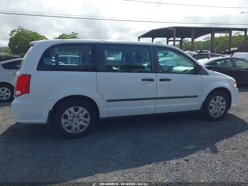 2014 Dodge Caravan 3.6 Grand American Value Pkg white Lot 111044869519 Vin 2C4RDGBG7ER250539