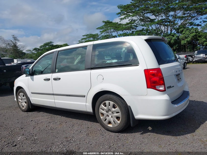 2014 Dodge Caravan 3.6 Grand American Value Pkg white Lot 111044869519 Vin 2C4RDGBG7ER250539