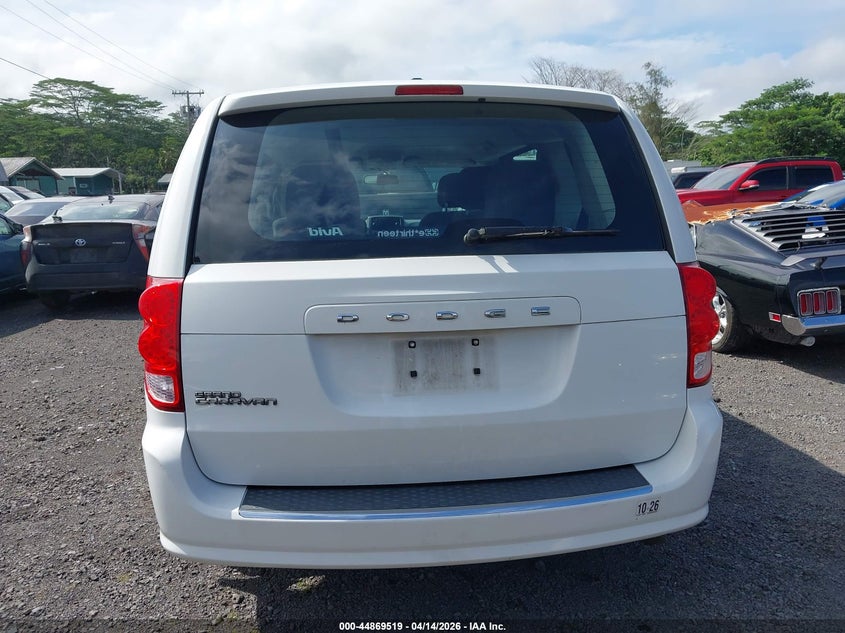 2014 Dodge Caravan 3.6 Grand American Value Pkg white Lot 111044869519 Vin 2C4RDGBG7ER250539