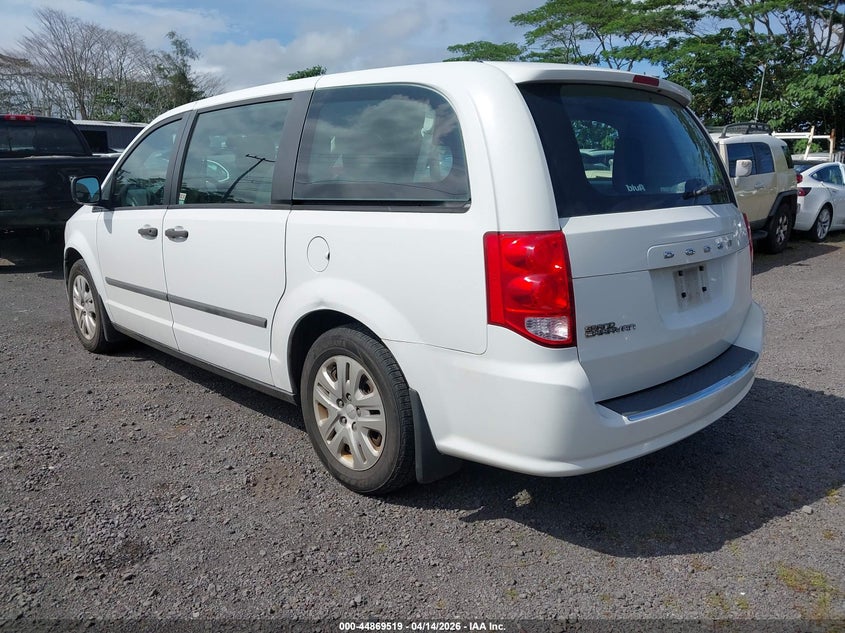 2014 Dodge Caravan 3.6 Grand American Value Pkg white Lot 111044869519 Vin 2C4RDGBG7ER250539