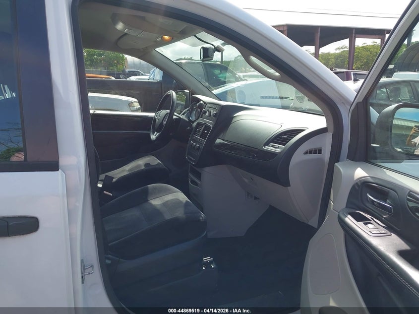 2014 Dodge Caravan 3.6 Grand American Value Pkg white Lot 111044869519 Vin 2C4RDGBG7ER250539