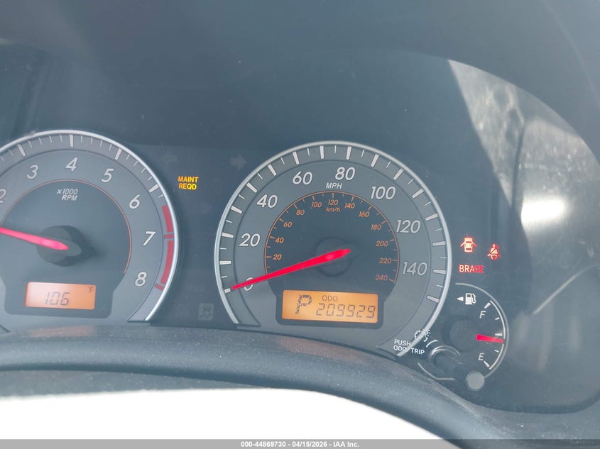 2010 Toyota Corolla S VIN: 2T1BU4EE3AC474279 Lot: 44869730