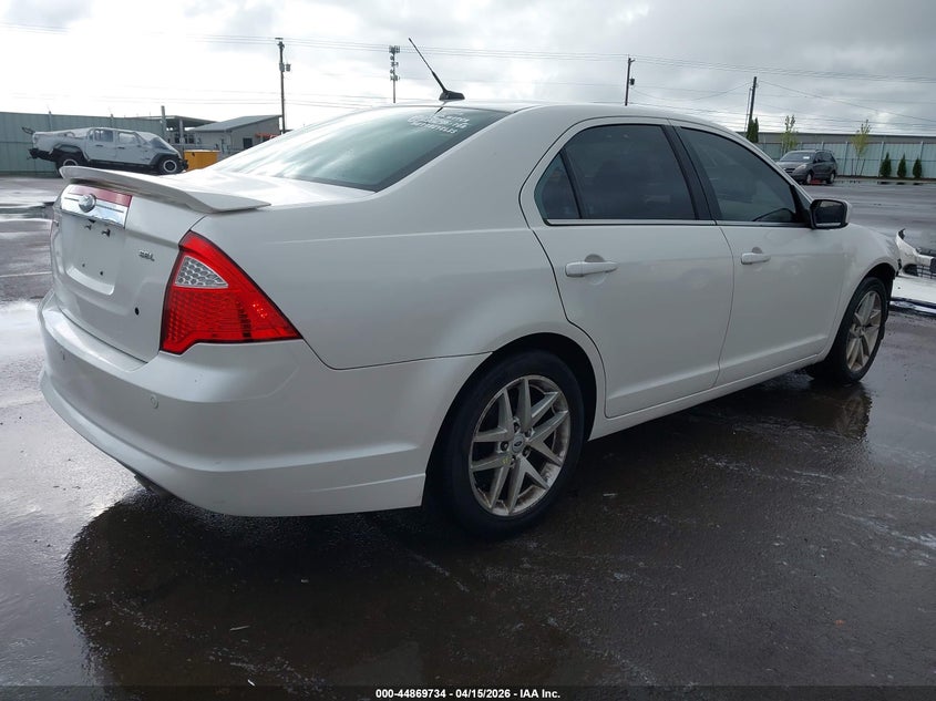 2012 Ford Fusion 2.5 Sel white Lot 111044869734 Vin 3FAHP0JA2CR199410