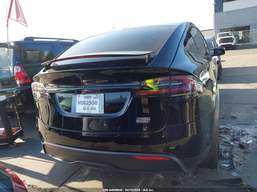 2022 Tesla Model x Plaid Tri Motor All-Wheel Drive black Lot 111044869840 Vin 7SAXCBE67NF333967