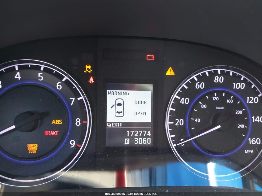 2013 Infiniti G37 Journey VIN: JN1CV6AP8DM719267 Lot: 44869925