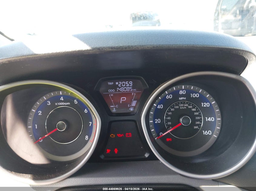 2013 Hyundai Elantra Gls VIN: KMHDH4AE2DU884531 Lot: 44869926
