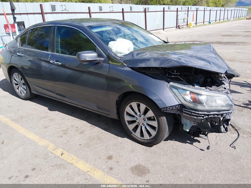 2014 Honda Accord 2.4 Ex-L grey Lot 111044869977 Vin 1HGCR2F80EA266830