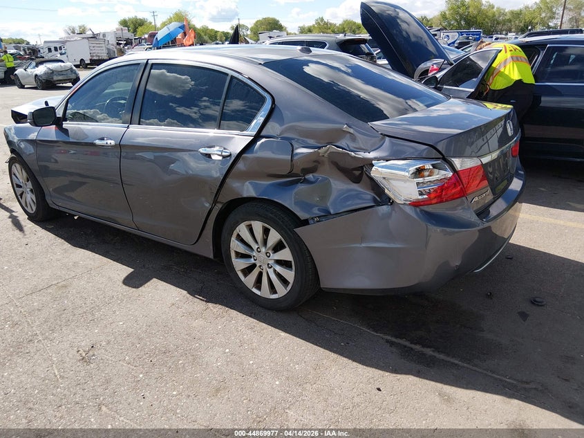1HGCR2F80EA266830 2014 Honda Accord 2.4 Ex-L grey