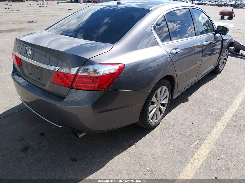 1HGCR2F80EA266830 2014 Honda Accord 2.4 Ex-L grey