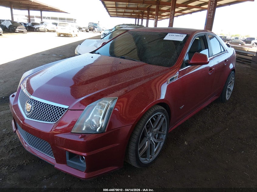 2011 Cadillac Cts-v 6.2 Cts-V red Lot 111044870010 Vin 1G6DV5EP1B0131837