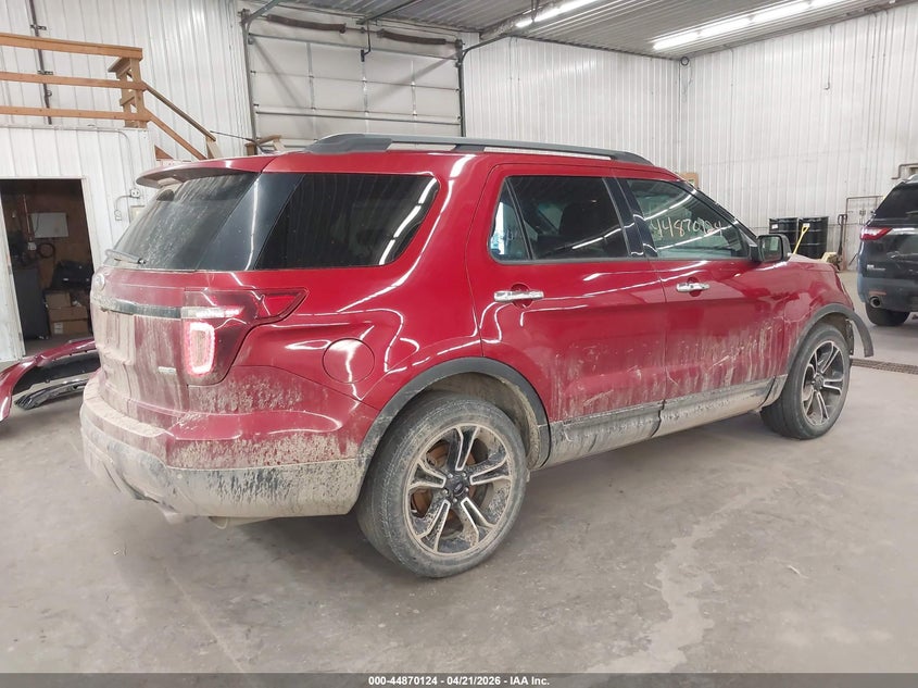 Vin: 1fm5k8gt9dgc14332, lot: 45367435, ford explorer sport 20134