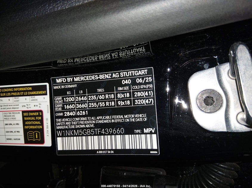 2026 Mercedes-Benz Glc 350E 4Matic VIN: W1NKM5GB5TF439660 Lot: 44870158