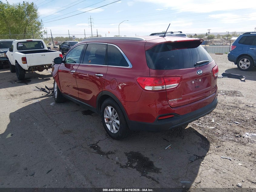 Vin: 5xypg4a52jg375542, lot: 45367513, kia sorento 3.3l lx 20183