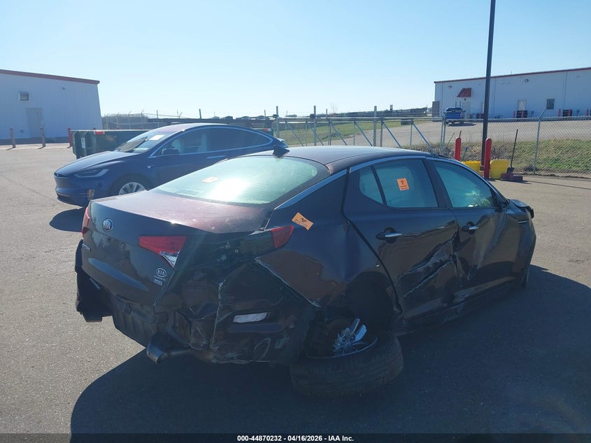 2013 Kia Optima 2.4 Lx red Lot 111044870232 Vin 5XXGM4A75DG210832