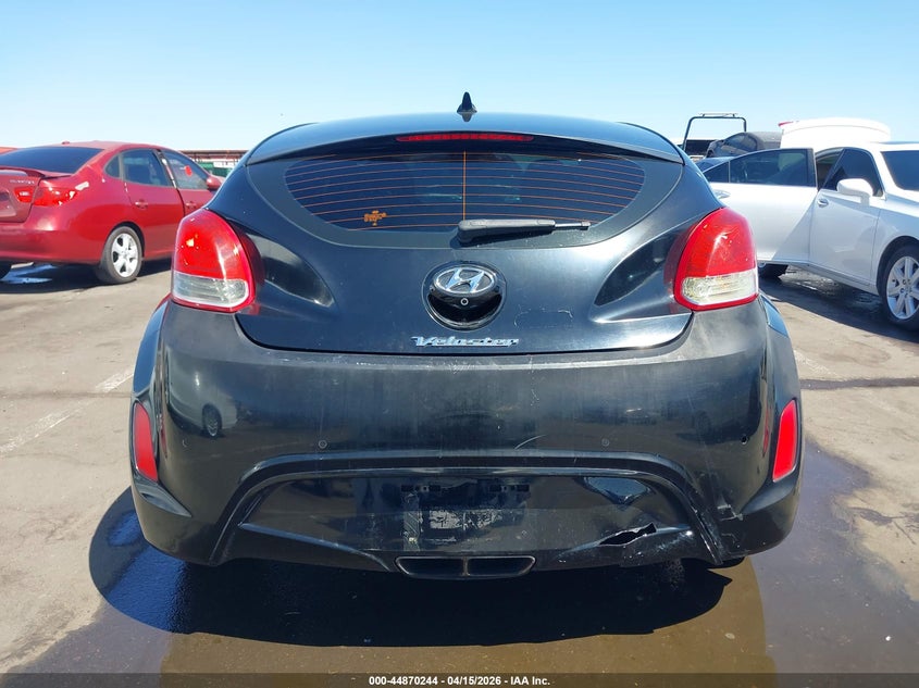 2013 Hyundai Veloster Base W/Black VIN: KMHTC6AD6DU102955 Lot: 44870244