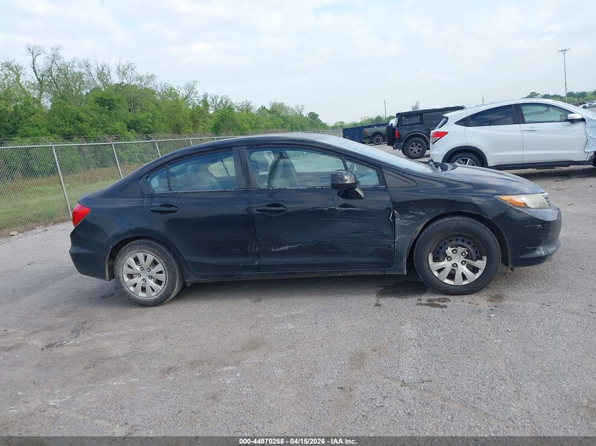 2HGFB2F55CH310830 2012 Honda Civic 1.8 Lx black