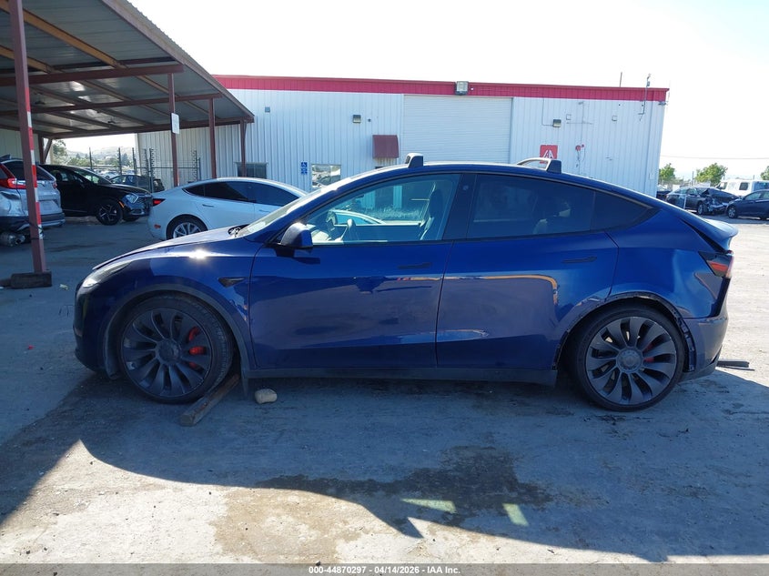 2021 Tesla Model Y Performance Dual Motor All-Wheel Drive VIN: 5YJYGDEF1MF209970 Lot: 44870297