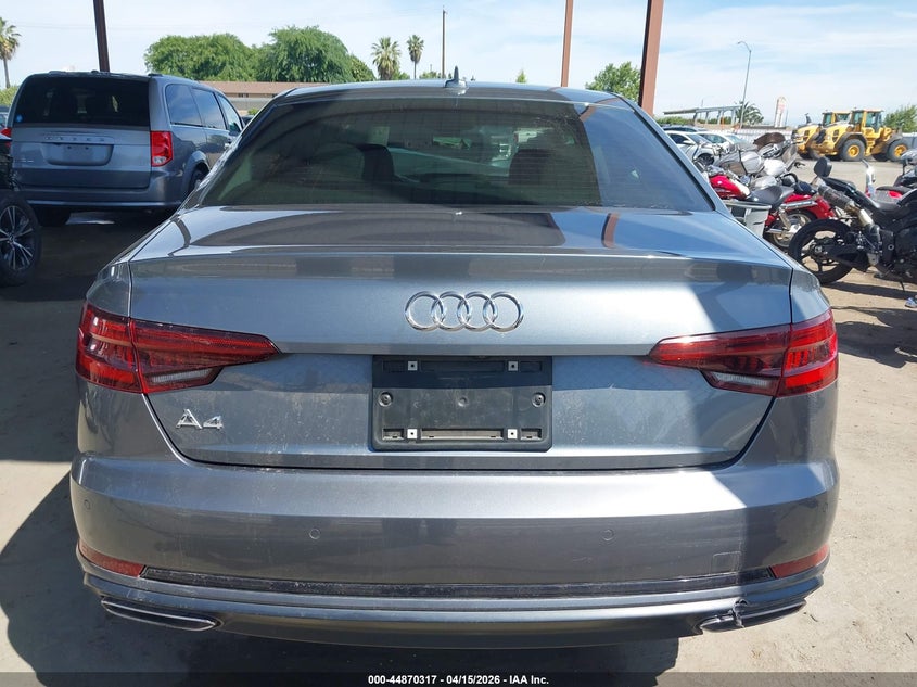 2019 Audi A4 2.0 40 Premium/40 Titanium Premium grey Lot 111044870317 Vin WAUGMAF44KN020659