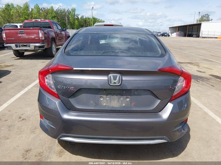 2020 Honda Civic 2.0 Lx grey Lot 111044870351 Vin 2HGFC2F61LH501909