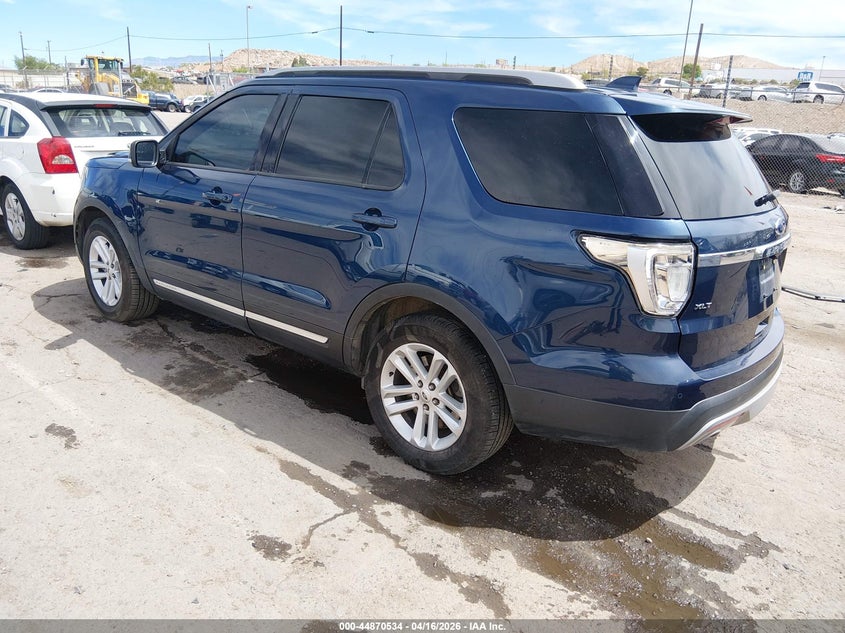 2016 Ford Explorer 3.5 Xlt blue Lot 111044870534 Vin 1FM5K7D84GGB05789