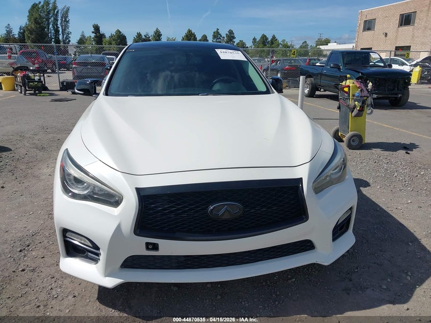 2016 Infiniti Q50 3.0T Red Sport 400 VIN: JN1FV7ARXGM451878 Lot: 44870535