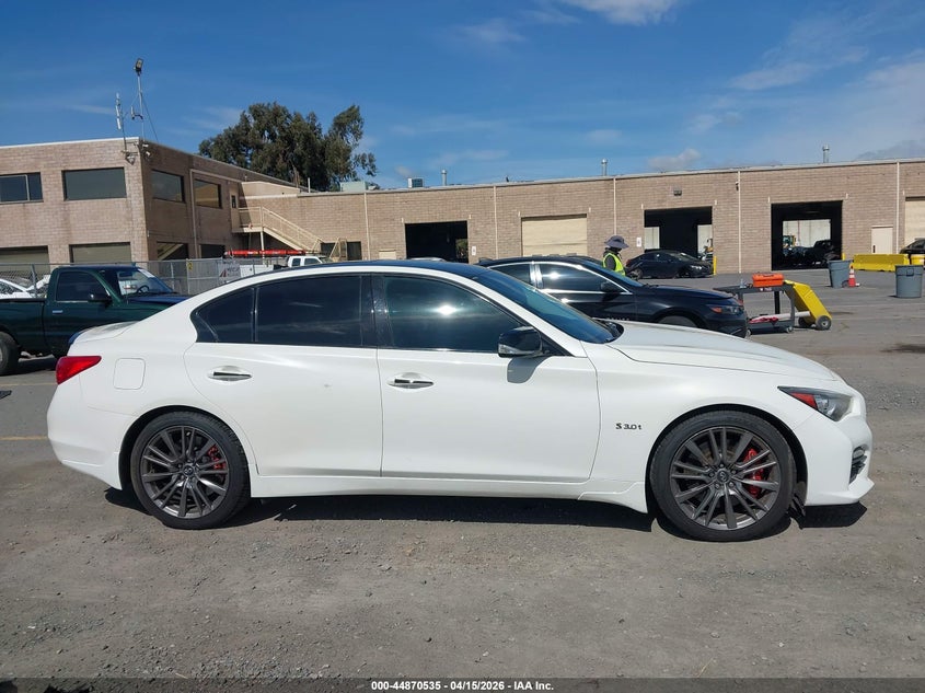 2016 Infiniti Q50 3.0T Red Sport 400 VIN: JN1FV7ARXGM451878 Lot: 44870535