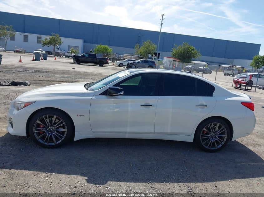 2016 Infiniti Q50 3.0T Red Sport 400 VIN: JN1FV7ARXGM451878 Lot: 44870535