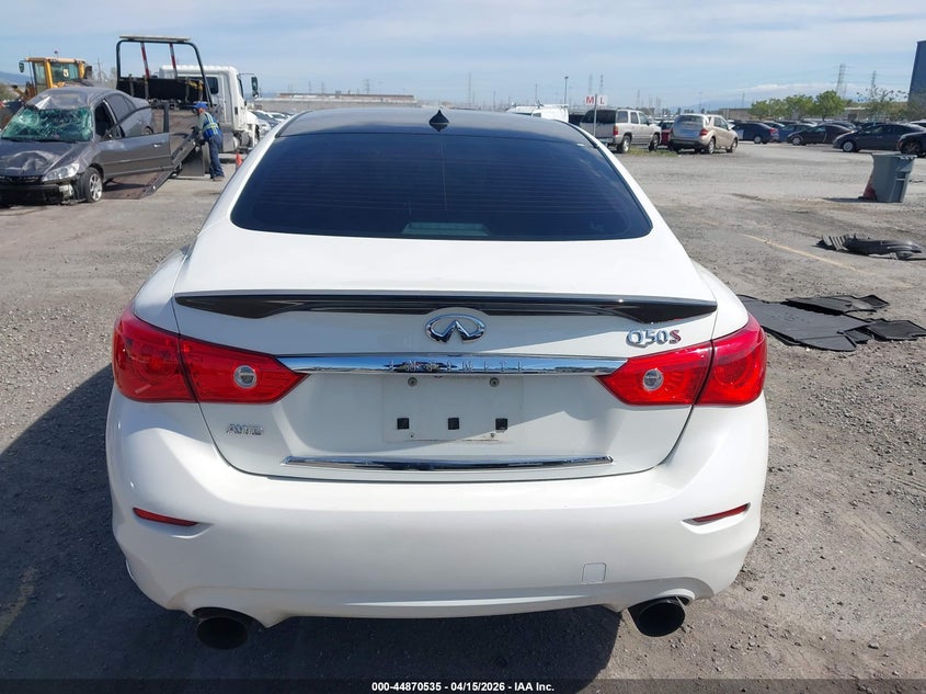 2016 Infiniti Q50 3.0T Red Sport 400 VIN: JN1FV7ARXGM451878 Lot: 44870535