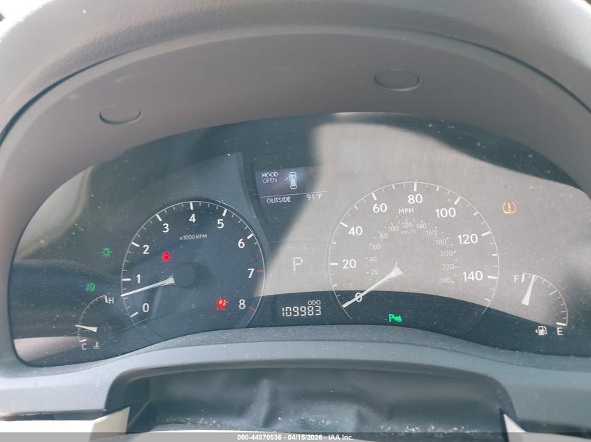 2011 Lexus Rx 350 VIN: 2T2BK1BA5BT107628 Lot: 44870536