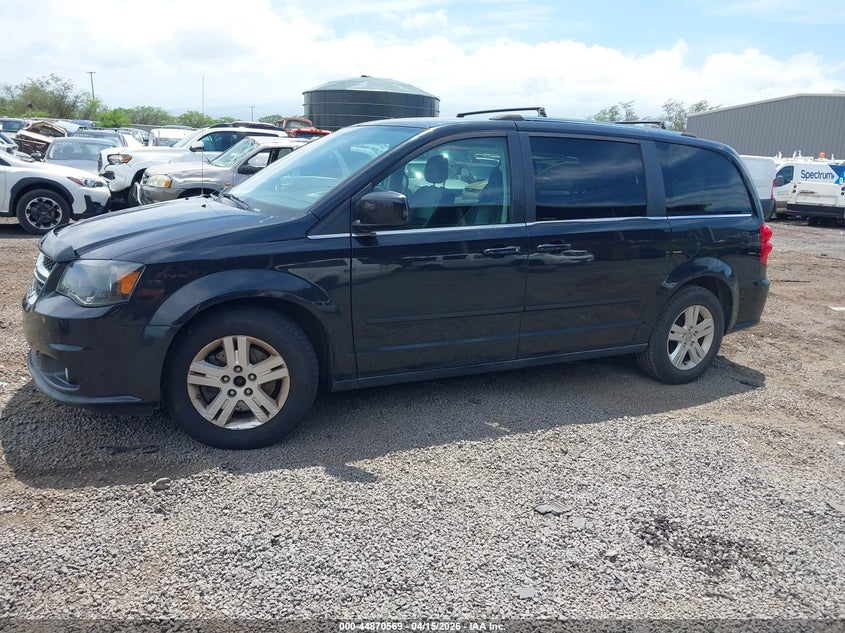 2013 Dodge Caravan 3.6 Grand Crew black Lot 111044870569 Vin 2C4RDGDG1DR731303