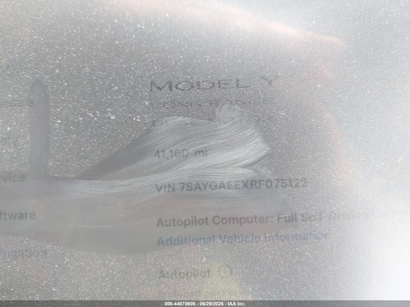2024 TESLA MODEL Y auction photo 7