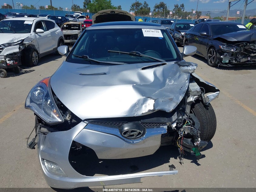 2012 Hyundai Veloster Base W/Black VIN: KMHTC6AD0CU048275 Lot: 44870718