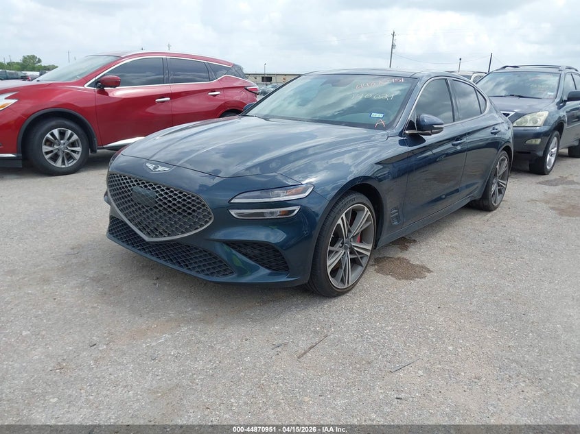 Vin: kmtg34scxru140021, lot: 45368282, genesis g70 2.5t rwd 20242