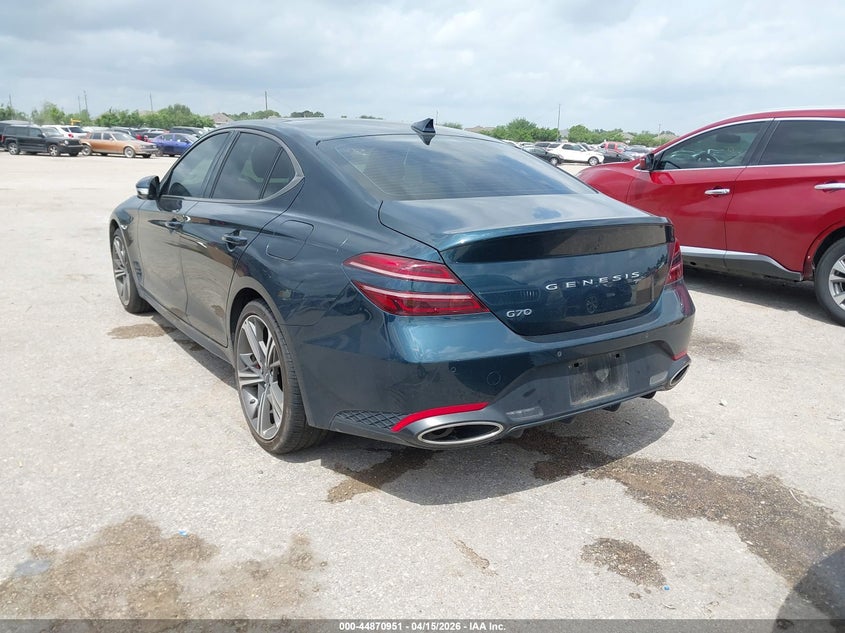 Vin: kmtg34scxru140021, lot: 45368282, genesis g70 2.5t rwd 20243