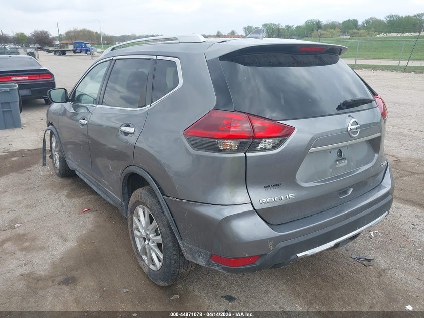 2018 Nissan Rogue 2.5 Sv grey Lot 111044871078 Vin KNMAT2MV7JP588713