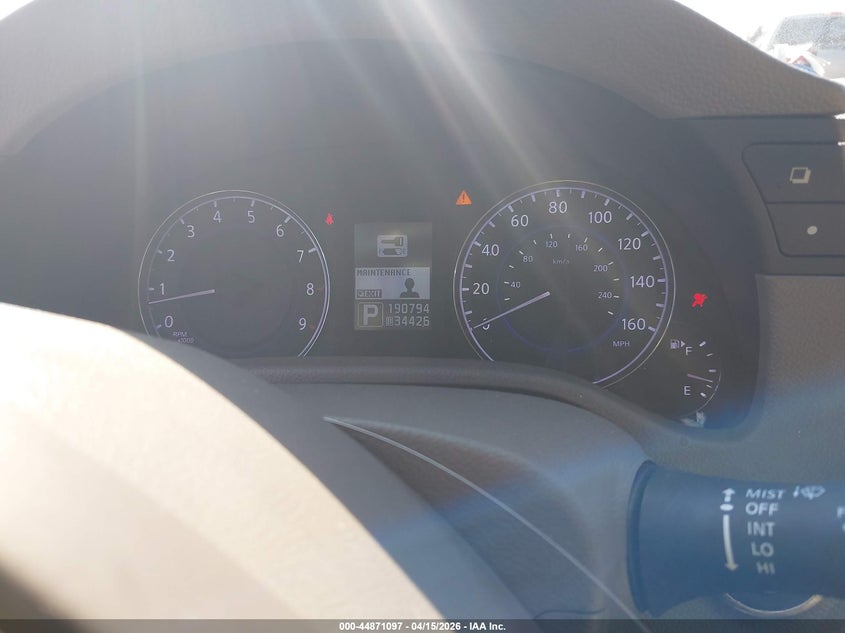 2012 Infiniti G37 VIN: JN1CV6AR4CM970562 Lot: 44871097