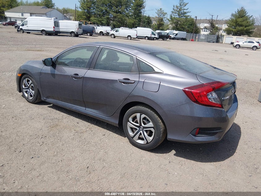 2017 Honda Civic 2.0 Lx grey Lot 111044871136 Vin 19XFC2F58HE213443