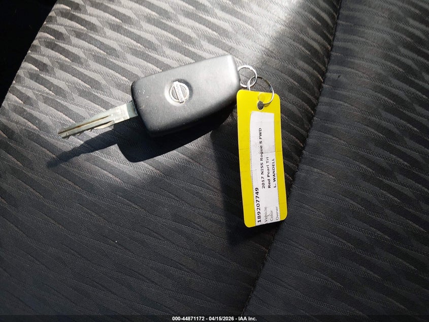 2017 Nissan Rogue S VIN: JN8AT2MT2HW382461 Lot: 44871172